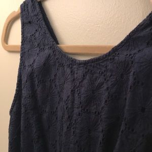 J. Crew cotton navy summer dress